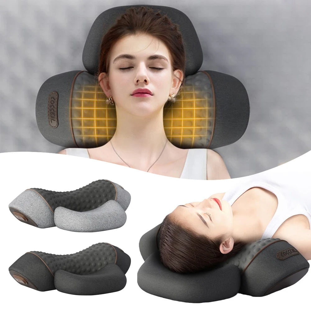 Neck Massage Pillow with Heat & Vibration