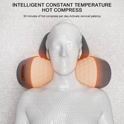 Neck Massage Pillow with Heat & Vibration